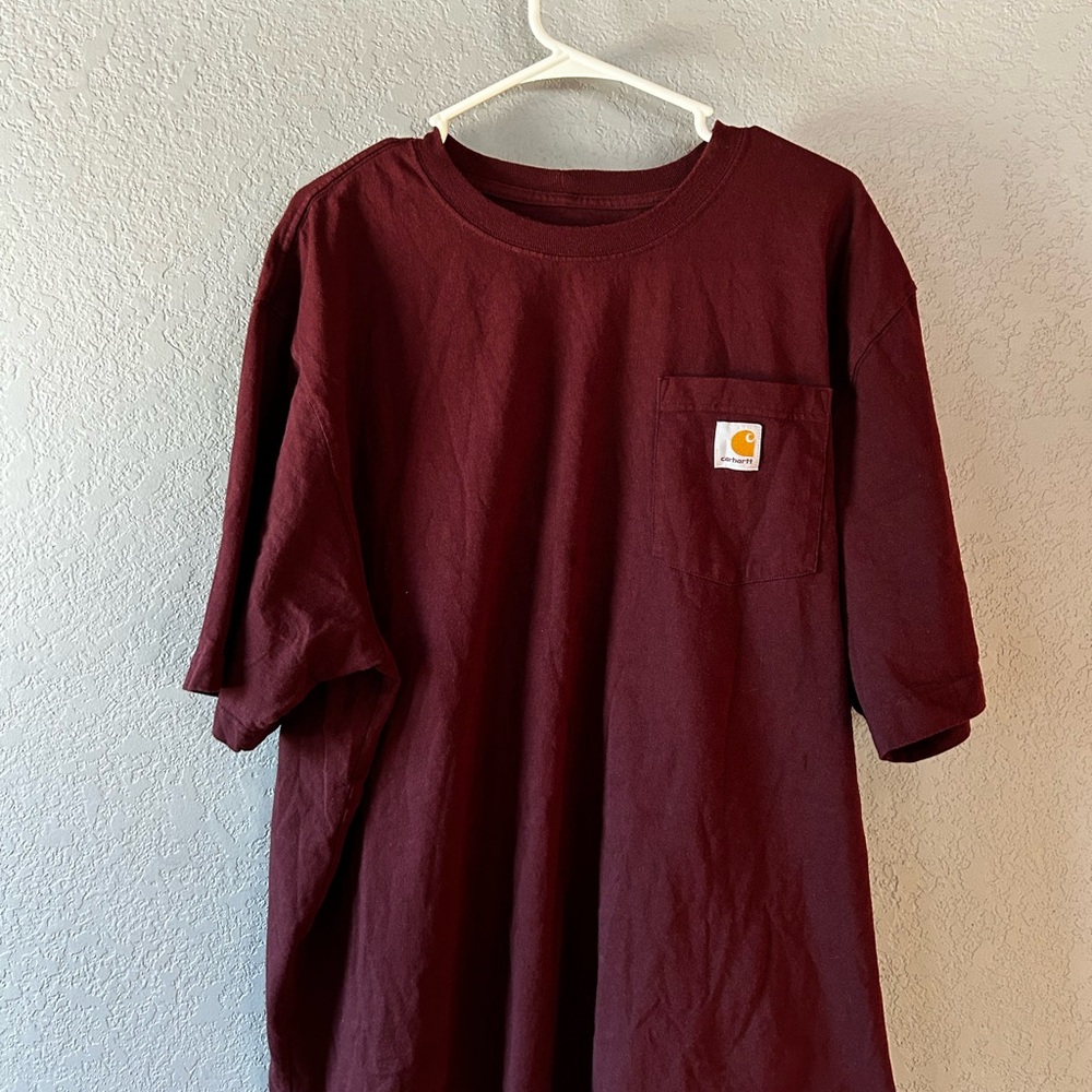 Carhartt Burgundy Pocket Tee